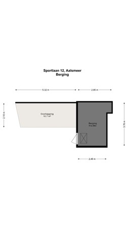 Floorplan - Sportlaan 12, 1431 HZ Aalsmeer